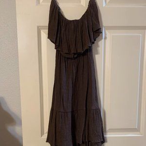 ladies hi/low,  strapless dress